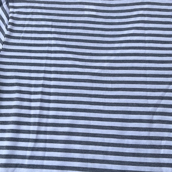 PAIGE Lynnae gray and white striped t-shirt - Picture 7 of 7